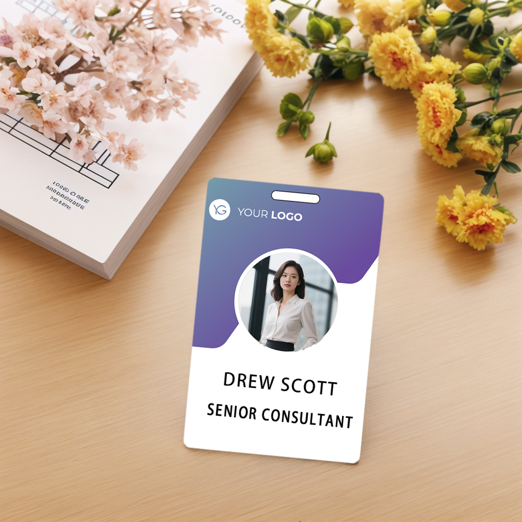 Style Y-11 Custom Print Employee ID Badge,customized Id Badge with Name Picture