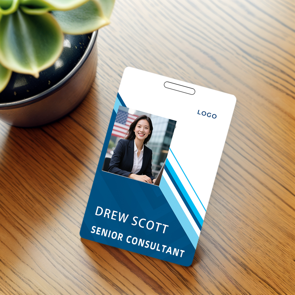 Style Y018 Custom Print Employee ID Badge,customized Id Badge with Name Picture