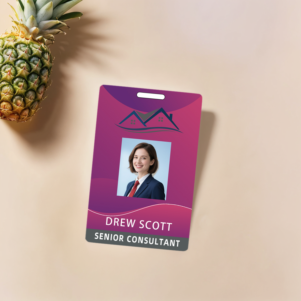 Style Y036 Custom Print Employee ID Badge,customized Id Badge with Name Picture