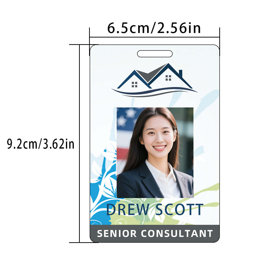 Style Y006 Custom Print Employee ID Badge,customized Id Badge with Name Picture