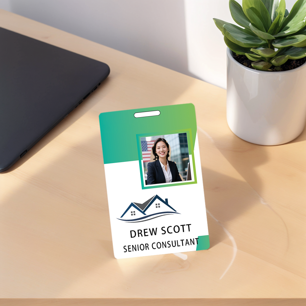 Style Y18 Custom Print Employee ID Badge,customized Id Badge with Name Picture