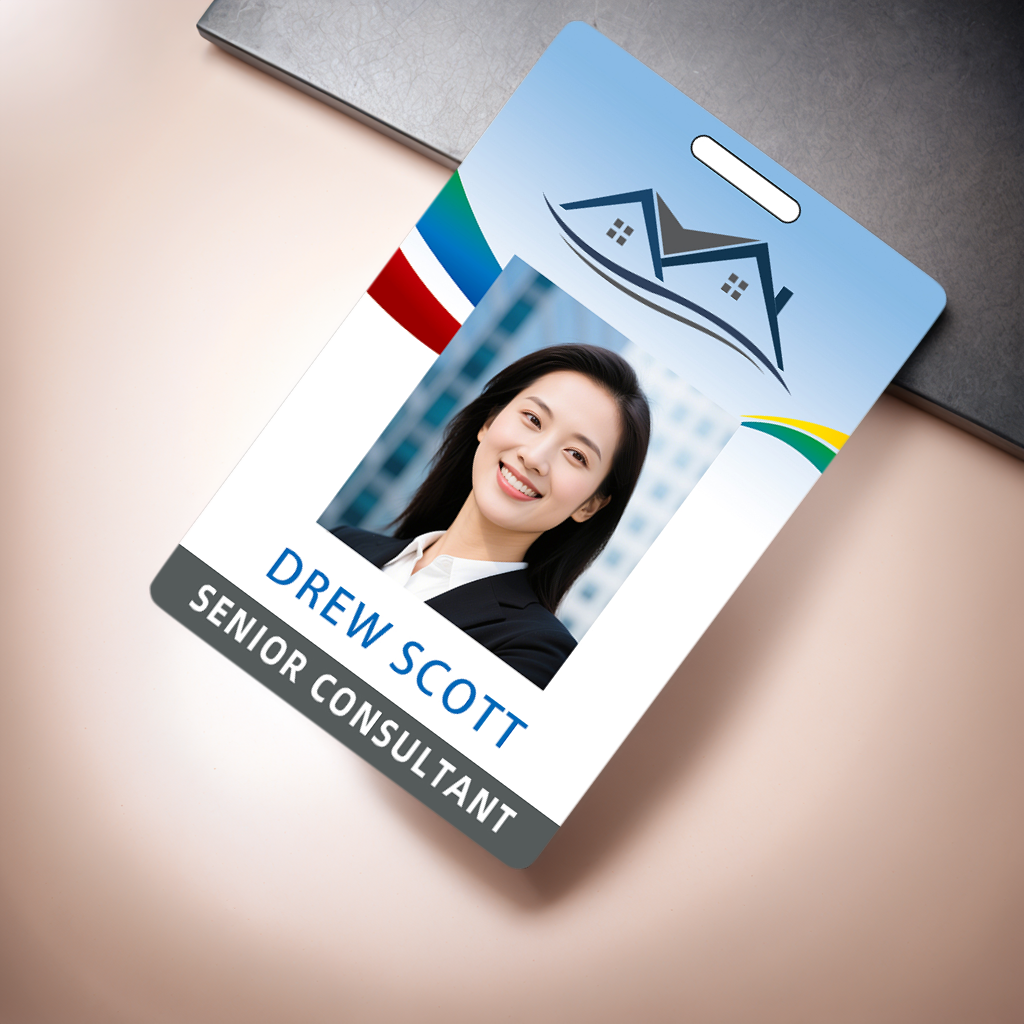 Style Y001 Custom Print Employee ID Badge,customized Id Badge with Name Picture