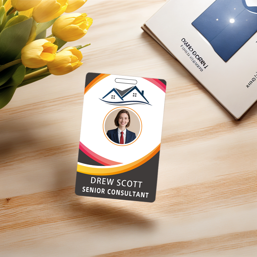 Style Y032 Custom Print Employee ID Badge,customized Id Badge with Name Picture