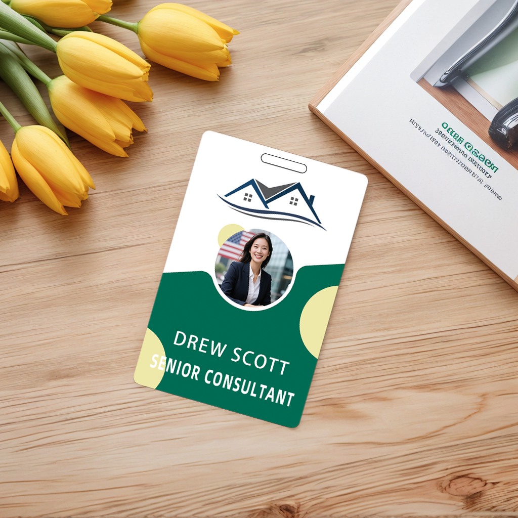 Style Y13 Custom Print Employee ID Badge,customized Id Badge with Name Picture