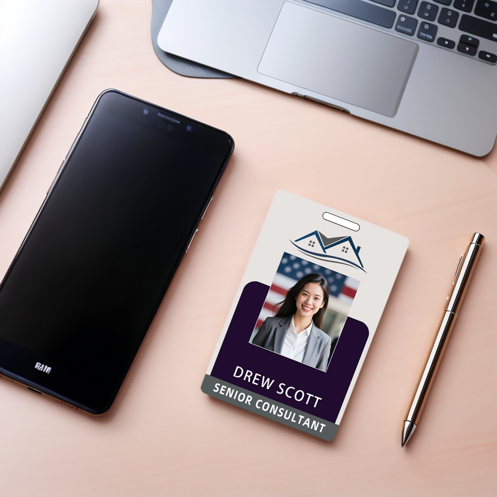 Style Y007 Custom Print Employee ID Badge,customized Id Badge with Name Picture