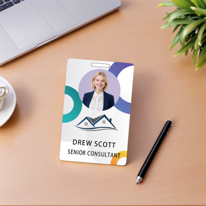 Style Y047 Custom Print Employee ID Badge,customized Id Badge with Name Picture