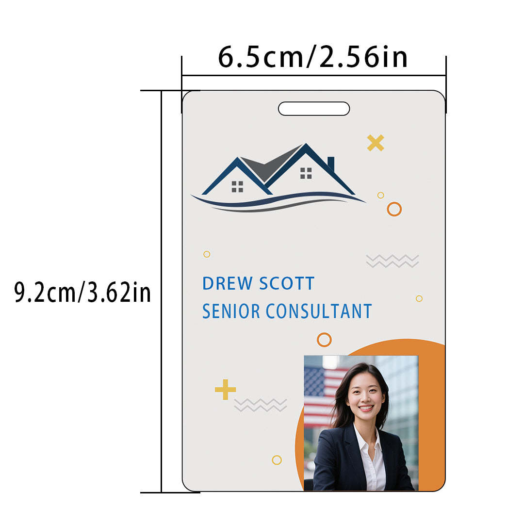 Style Y-08 Custom Print Employee ID Badge,customized Id Badge with Name Picture