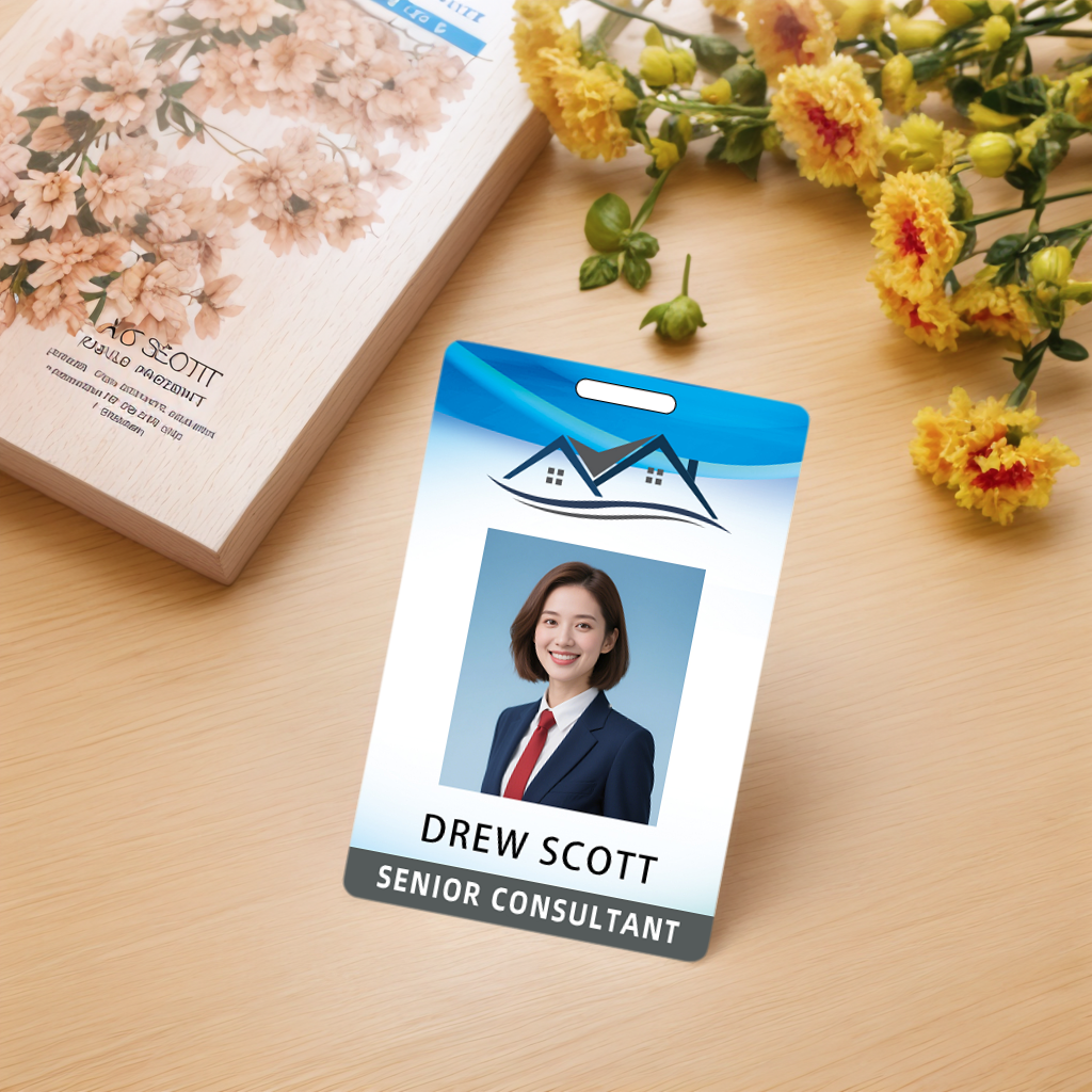 Style Y09 Custom Print Employee ID Badge,customized Id Badge with Name Picture