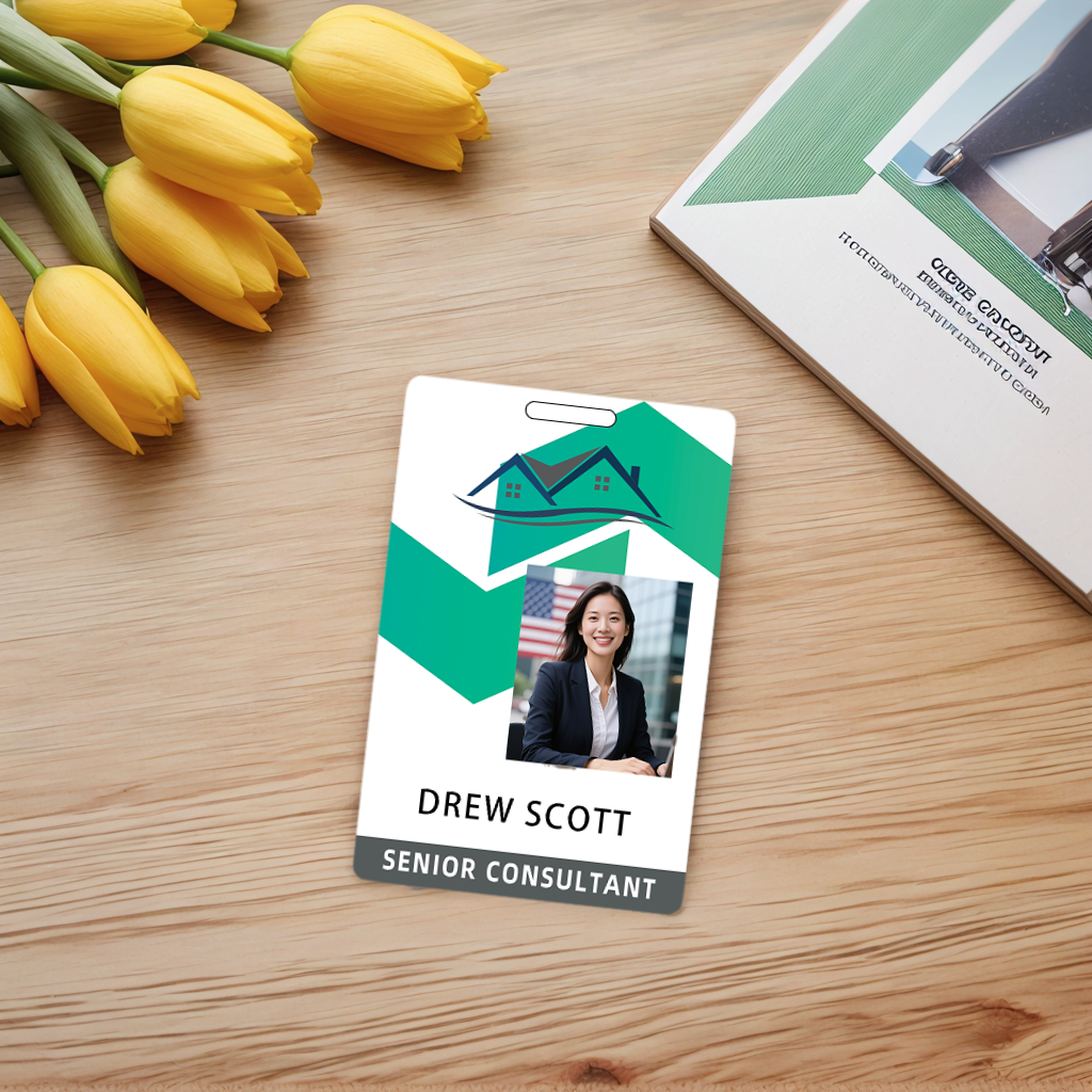 Style Y10 Custom Print Employee ID Badge,customized Id Badge with Name Picture