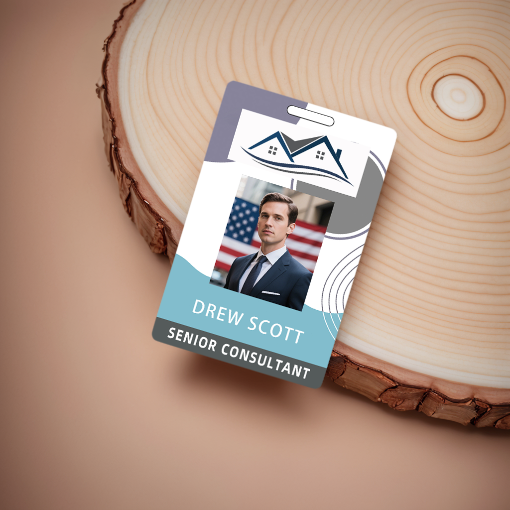 Style Y019 Custom Print Employee ID Badge,customized Id Badge with Name Picture