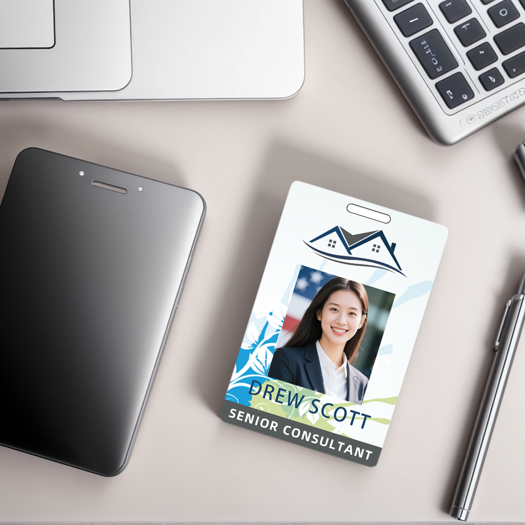 Style Y006 Custom Print Employee ID Badge,customized Id Badge with Name Picture