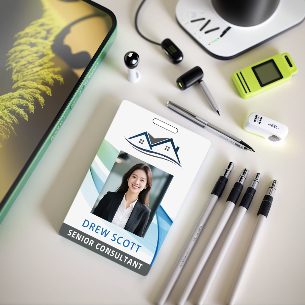 Style Y003 Custom Print Employee ID Badge,customized Id Badge with Name Picture
