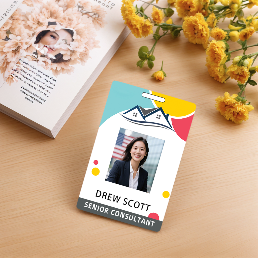 Style Y017 Custom Print Employee ID Badge,customized Id Badge with Name Picture