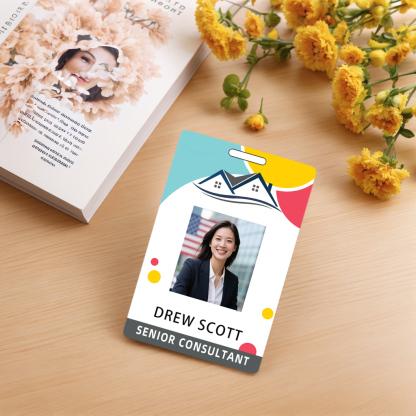 Style Y017 Custom Print Employee ID Badge,customized Id Badge with Name Picture