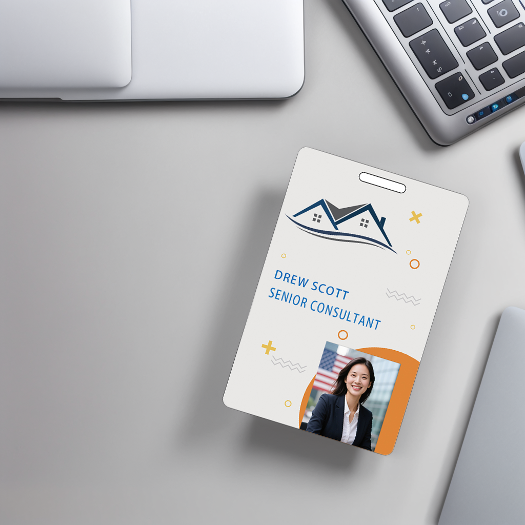 Style Y-08 Custom Print Employee ID Badge,customized Id Badge with Name Picture