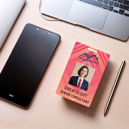 Style Y016 Custom Print Employee ID Badge,customized Id Badge with Name Picture