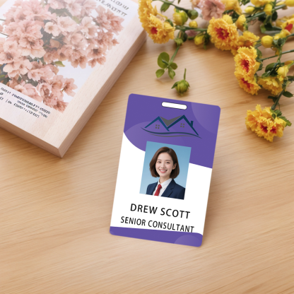 Style Y041 Custom Print Employee ID Badge,customized Id Badge with Name Picture