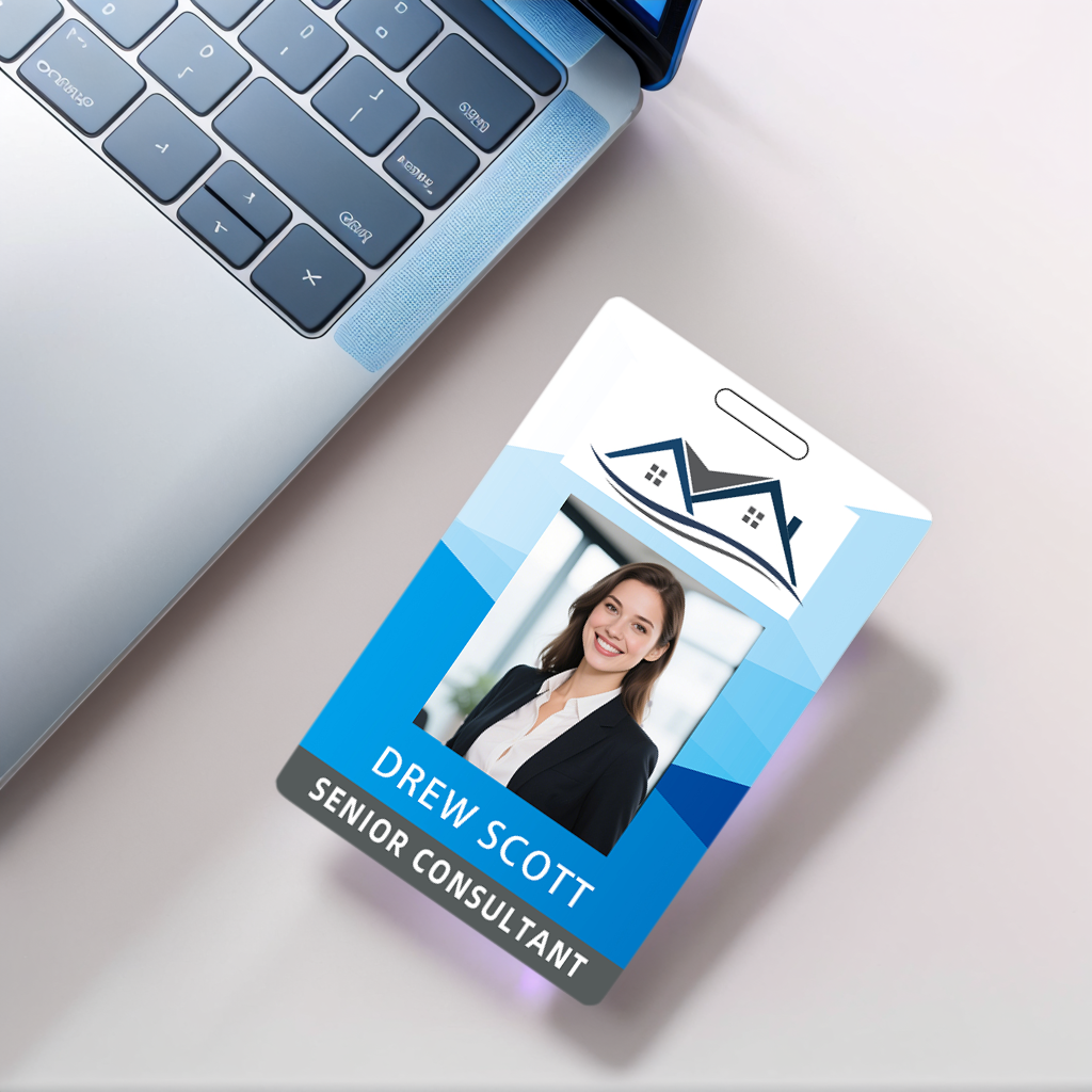 Style Y004 Custom Print Employee ID Badge,customized Id Badge with Name Picture