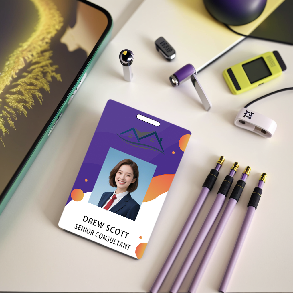 Style Y013 Custom Print Employee ID Badge,customized Id Badge with Name Picture