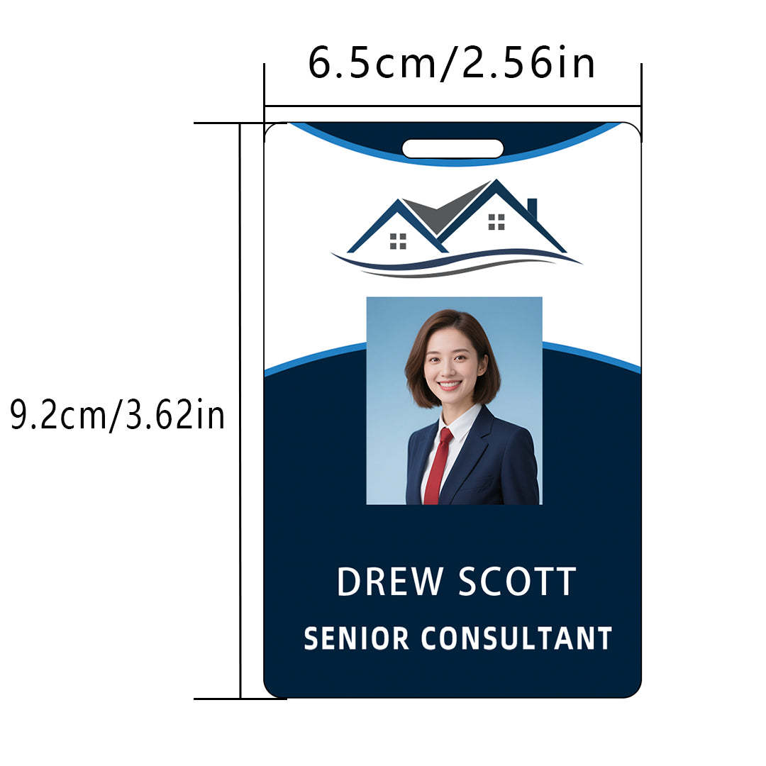 Style Y037 Custom Print Employee ID Badge,customized Id Badge with Name Picture