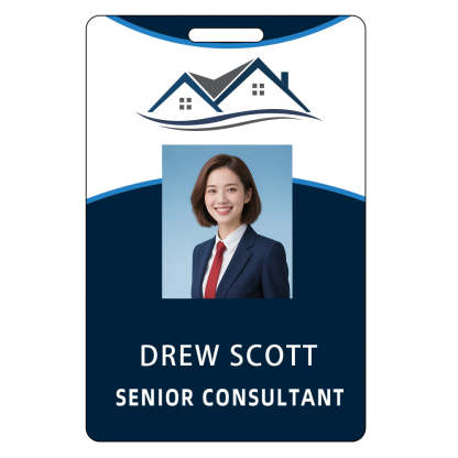Style Y037 Custom Print Employee ID Badge,customized Id Badge with Name Picture