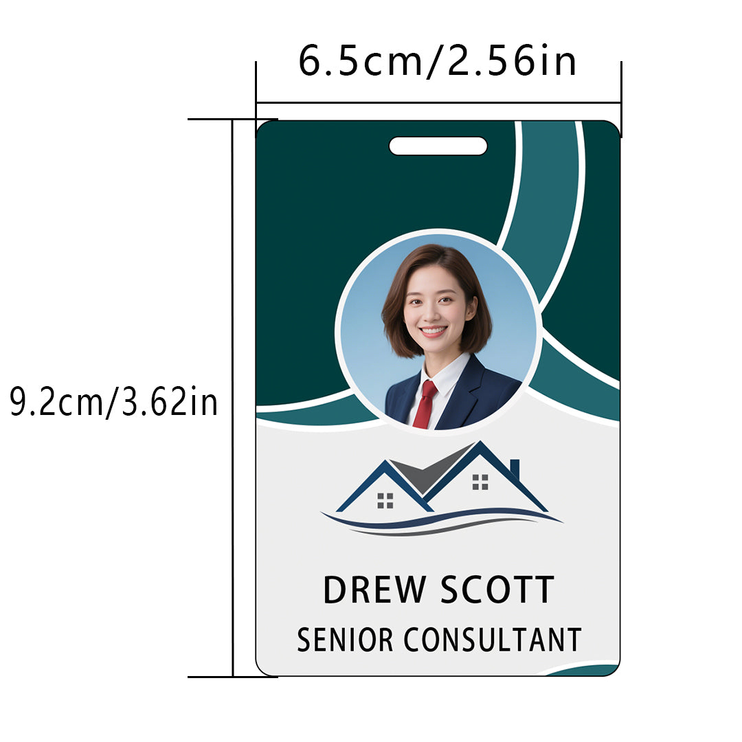 Style Y038 Custom Print Employee ID Badge,customized Id Badge with Name Picture
