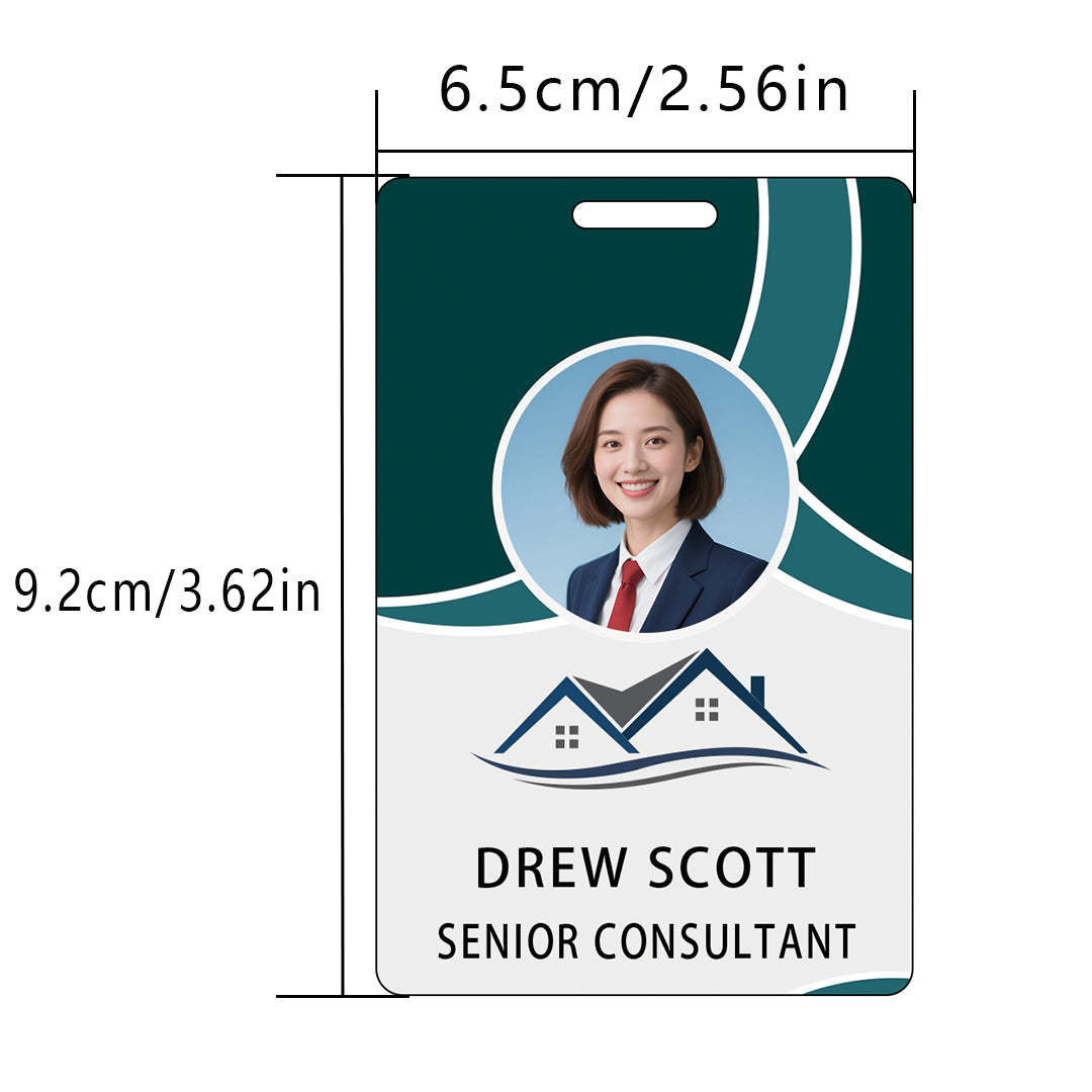 Style Y038 Custom Print Employee ID Badge,customized Id Badge with Name Picture