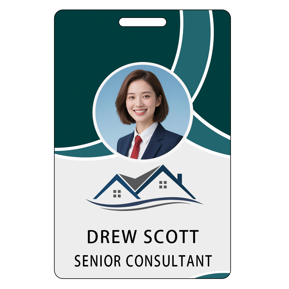 Style Y038 Custom Print Employee ID Badge,customized Id Badge with Name Picture