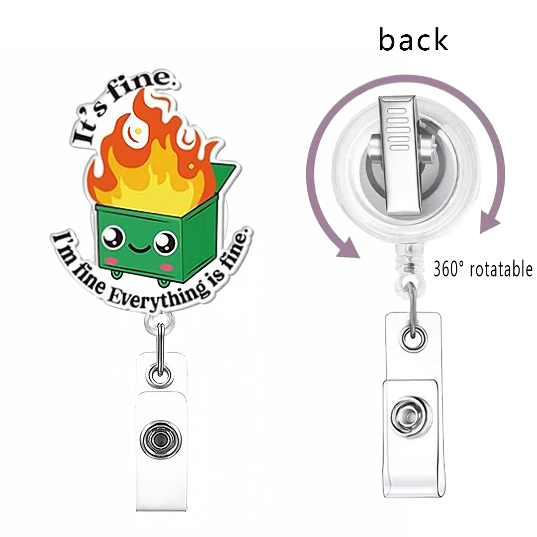 94 Retractable ID Name Badge Holder Reels with Swivel Alligator Clip  Cute Gifts