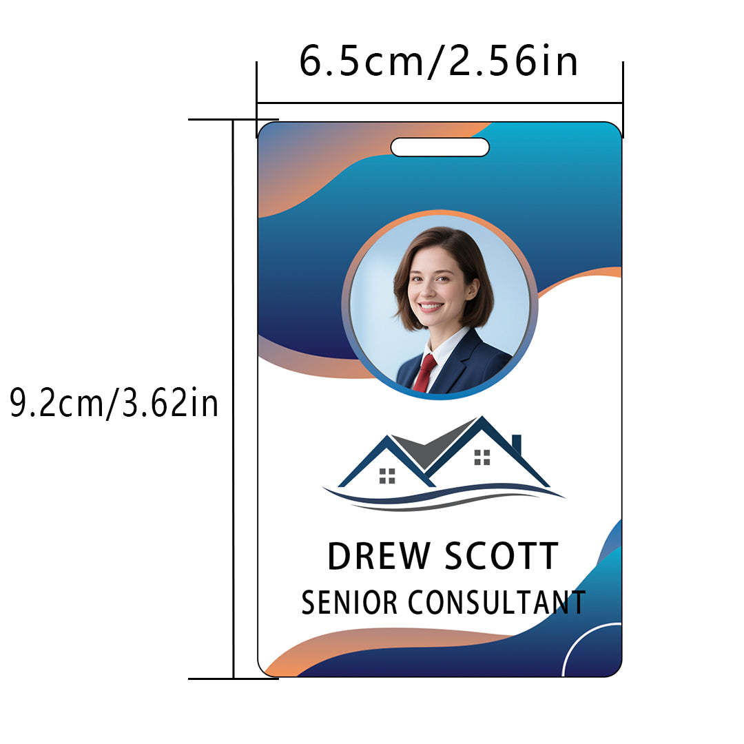 Style Y23 Custom Print Employee ID Badge,customized Id Badge with Name Picture