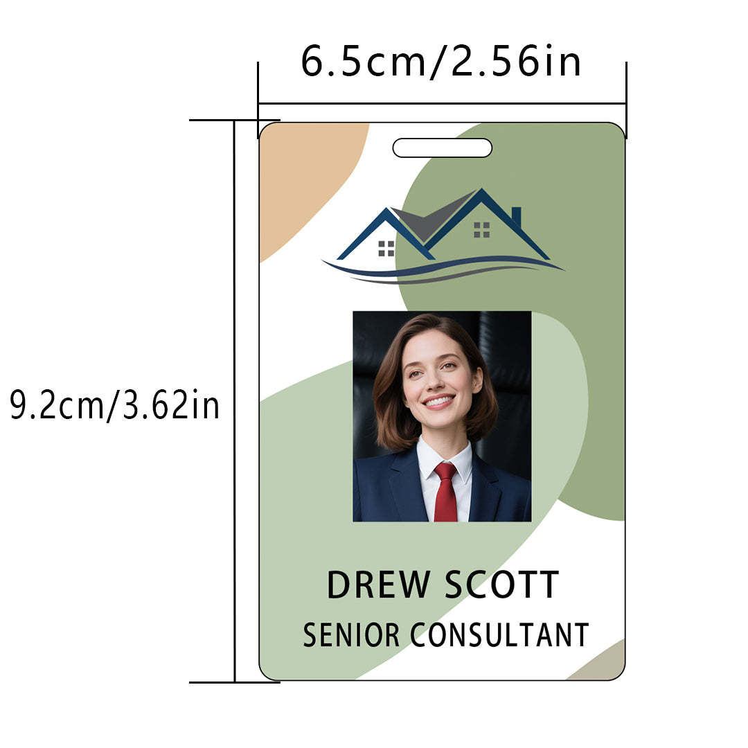 Style Y24 Custom Print Employee ID Badge,customized Id Badge with Name Picture