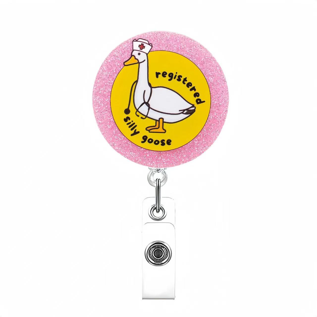 88 Retractable ID Name Badge Holder Reels with Swivel Alligator Clip  Cute Gifts