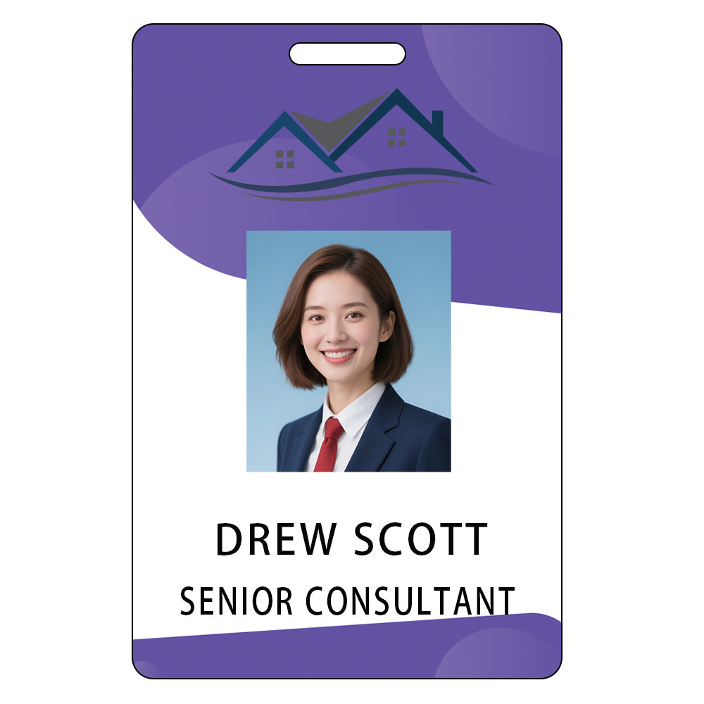 Style Y041 Custom Print Employee ID Badge,customized Id Badge with Name Picture