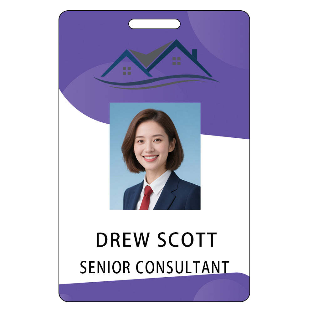 Style Y041 Custom Print Employee ID Badge,customized Id Badge with Name Picture