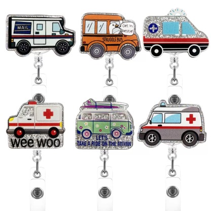 82 Retractable ID Name Badge Holder Reels with Swivel Alligator Clip  Cute Gifts