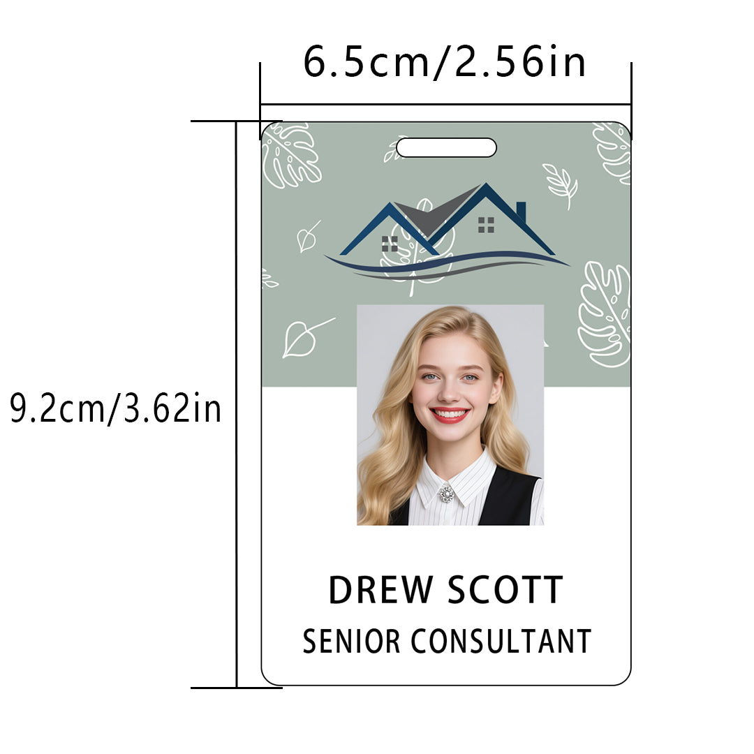 Style Y26 Custom Print Employee ID Badge,customized Id Badge with Name Picture