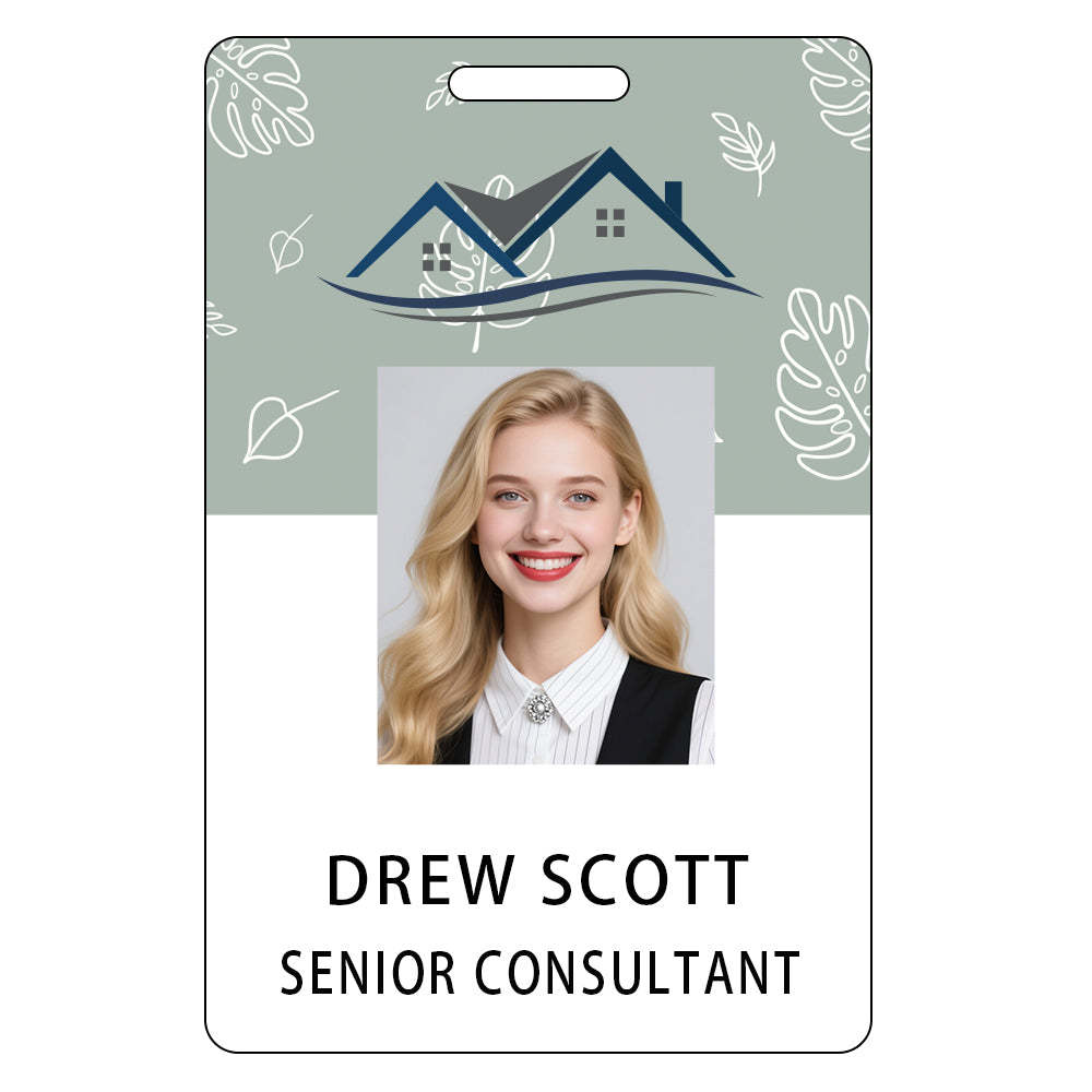 Style Y26 Custom Print Employee ID Badge,customized Id Badge with Name Picture