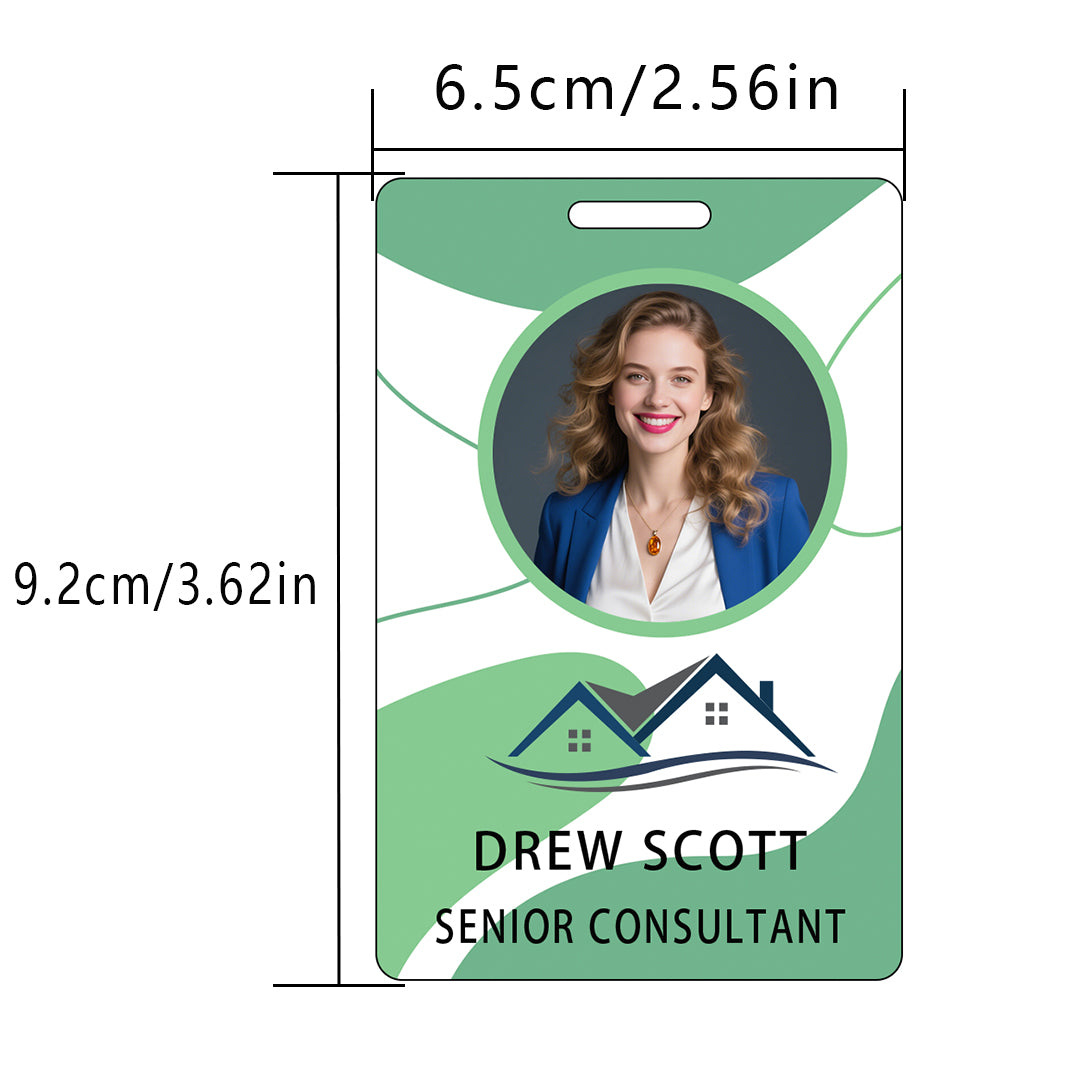 Style Y043 Custom Print Employee ID Badge,customized Id Badge with Name Picture