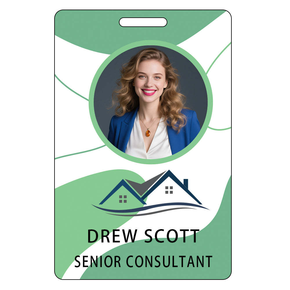 Style Y043 Custom Print Employee ID Badge,customized Id Badge with Name Picture