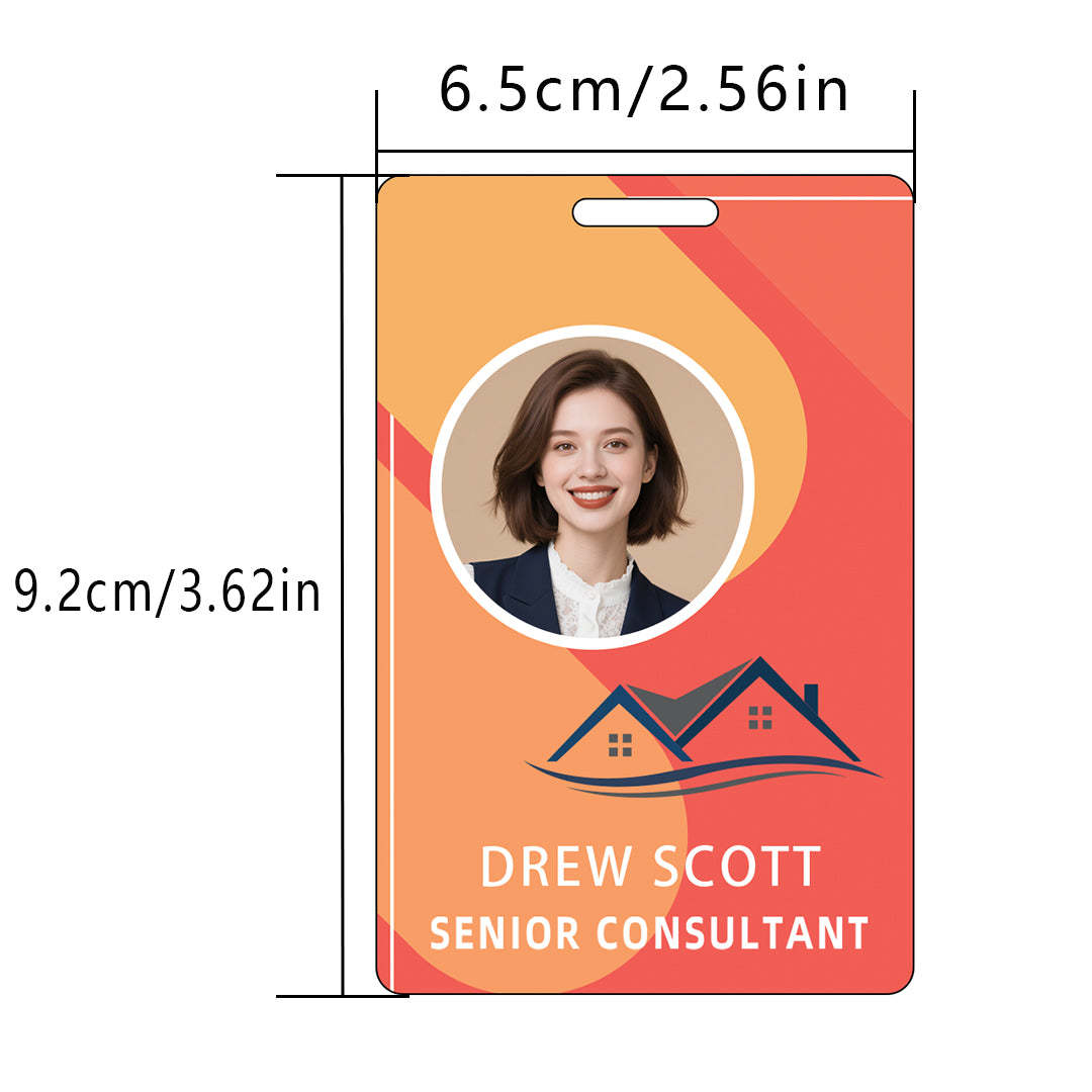 Style Y044 Custom Print Employee ID Badge,customized Id Badge with Name Picture
