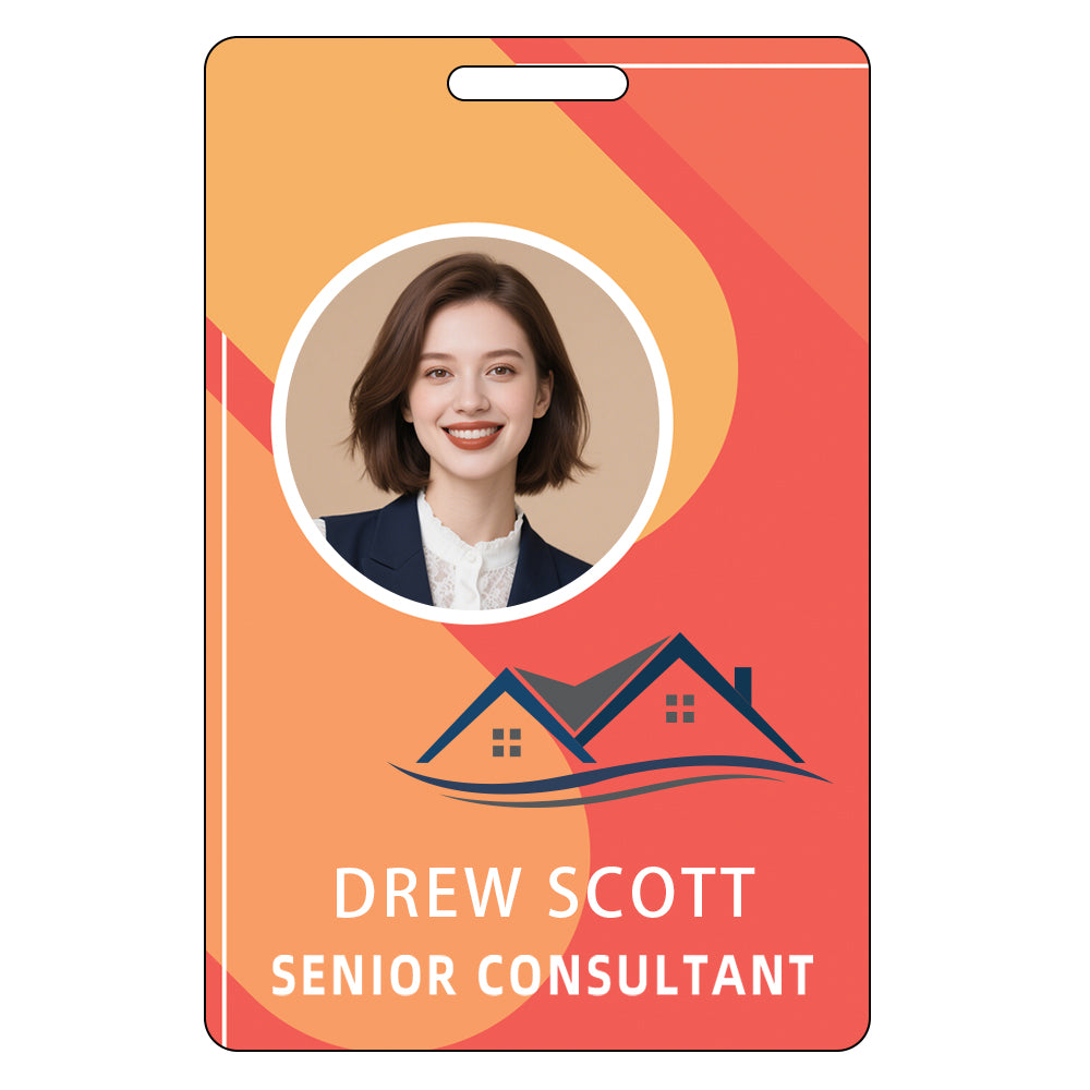 Style Y044 Custom Print Employee ID Badge,customized Id Badge with Name Picture