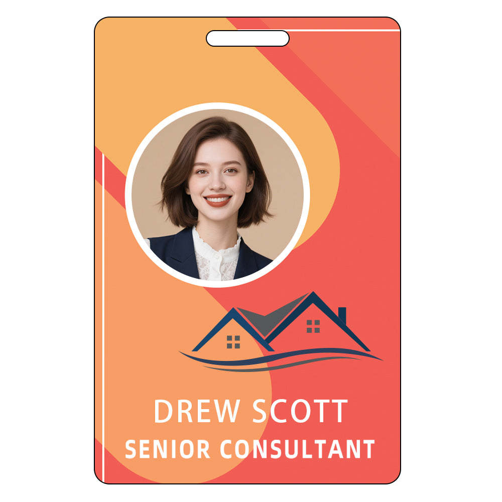 Style Y044 Custom Print Employee ID Badge,customized Id Badge with Name Picture