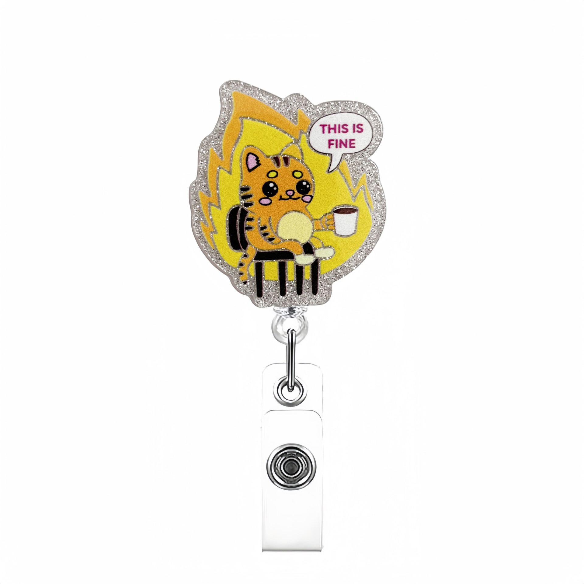 91 Retractable ID Name Badge Holder Reels with Swivel Alligator Clip  Cute Gifts