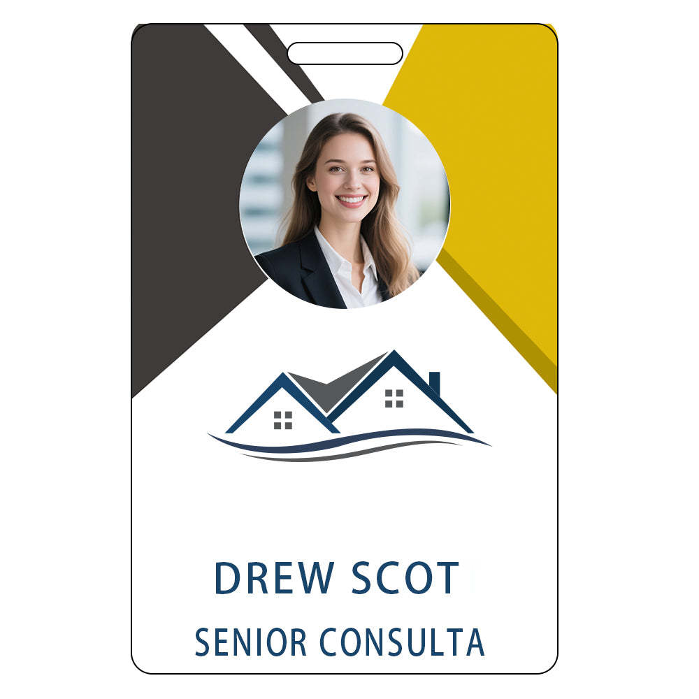 Style Y005 Custom Print Employee ID Badge,customized Id Badge with Name Picture