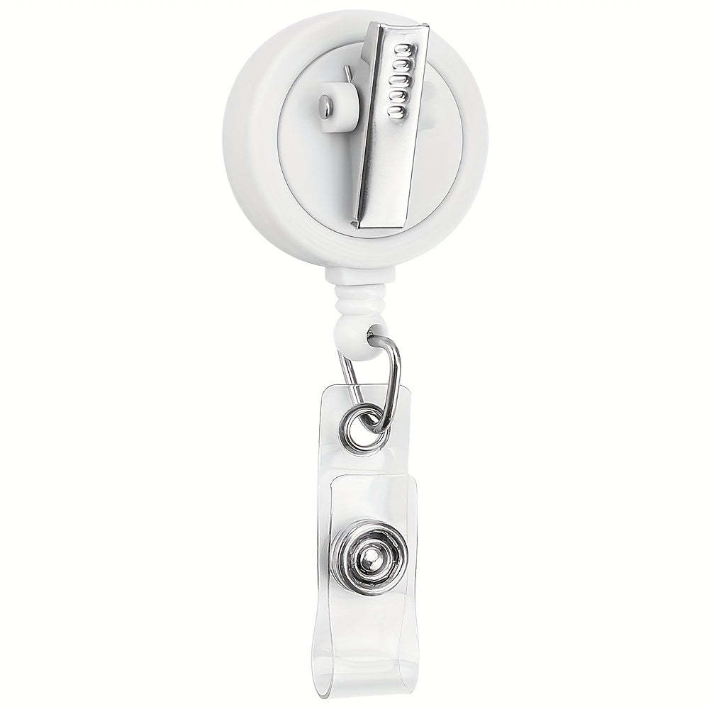 Custom Retractable Nurse Badge Reel with Swivel Alligator Clip and Retractable Cord - Personalized RN Gift, ID Holder