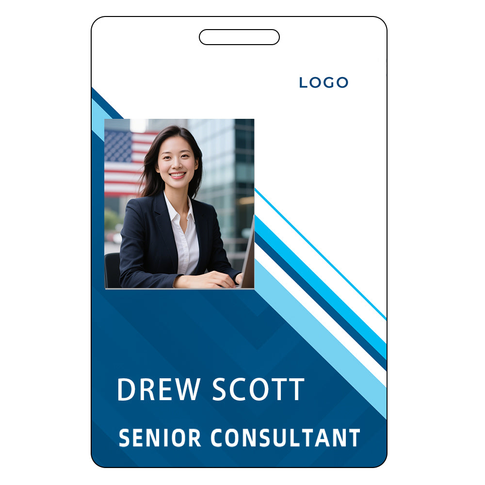 Style Y018 Custom Print Employee ID Badge,customized Id Badge with Name Picture