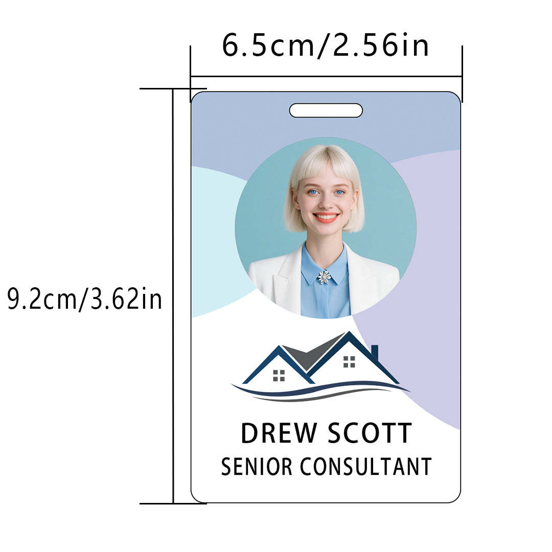 Style Y30 Custom Print Employee ID Badge,customized Id Badge with Name Picture