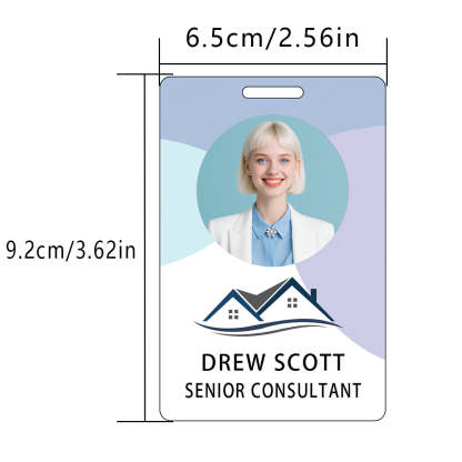 Style Y30 Custom Print Employee ID Badge,customized Id Badge with Name Picture