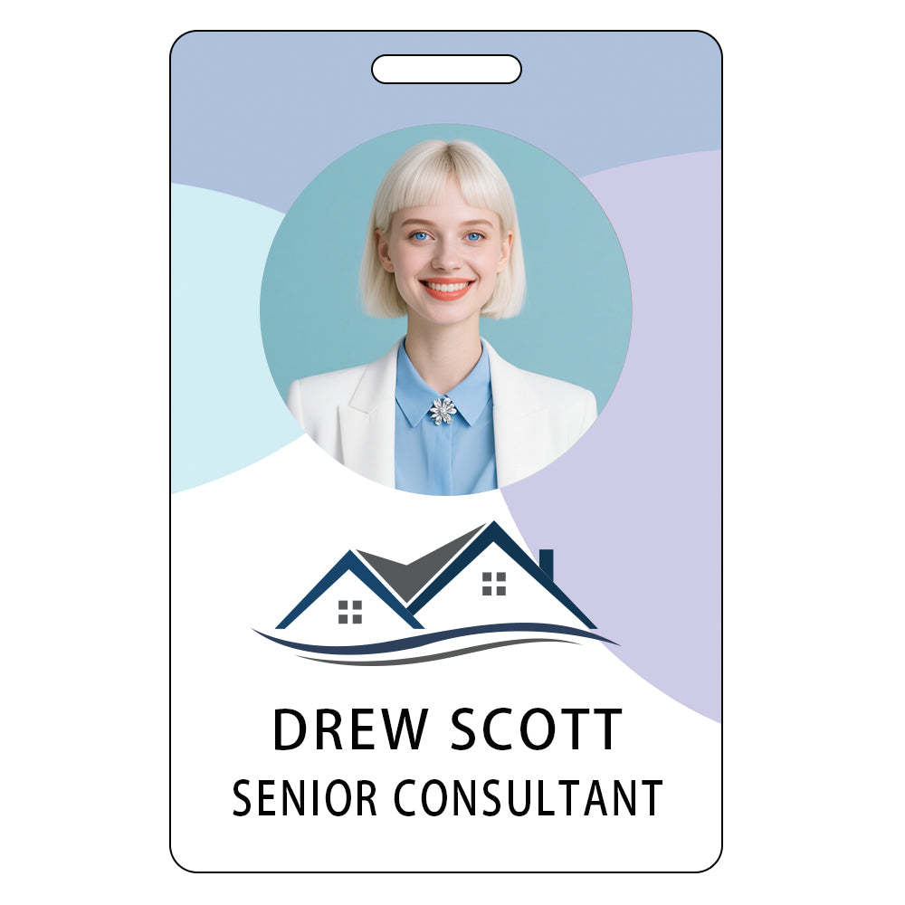 Style Y30 Custom Print Employee ID Badge,customized Id Badge with Name Picture
