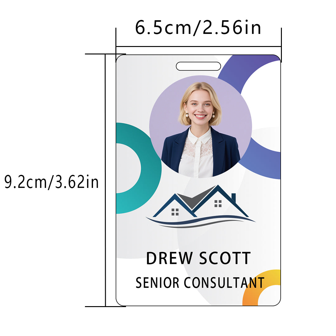 Style Y047 Custom Print Employee ID Badge,customized Id Badge with Name Picture